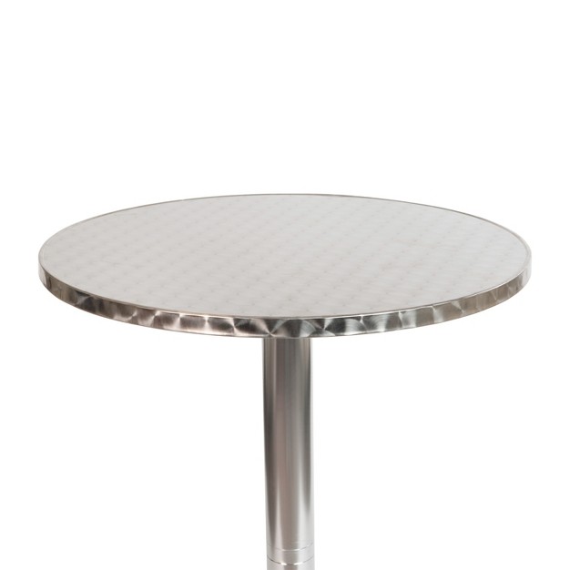 Round Aluminum Indoor outdoor Bar Height Table