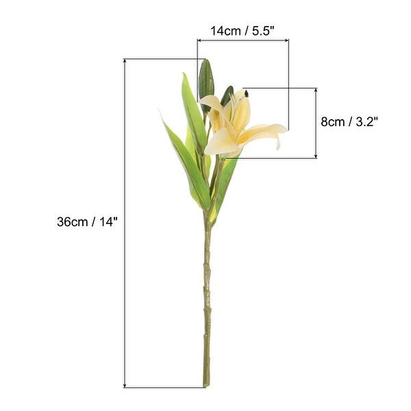 Lily Fake Flowers，Lily Artificial Flowers White Flowers Home Decor