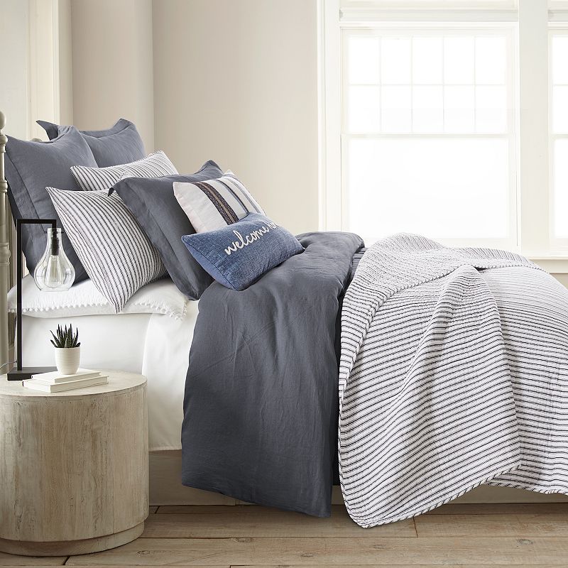 Levtex Home Tobago Stripe Charcoal Quilt Set with Shams