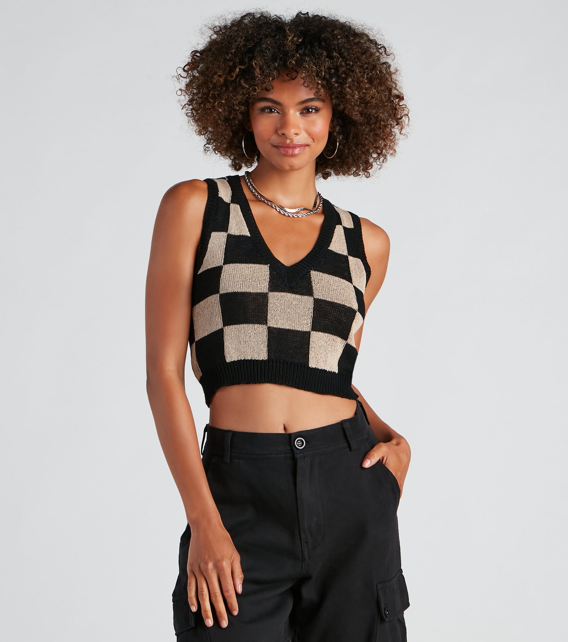 Object Of Style Checkered Vest