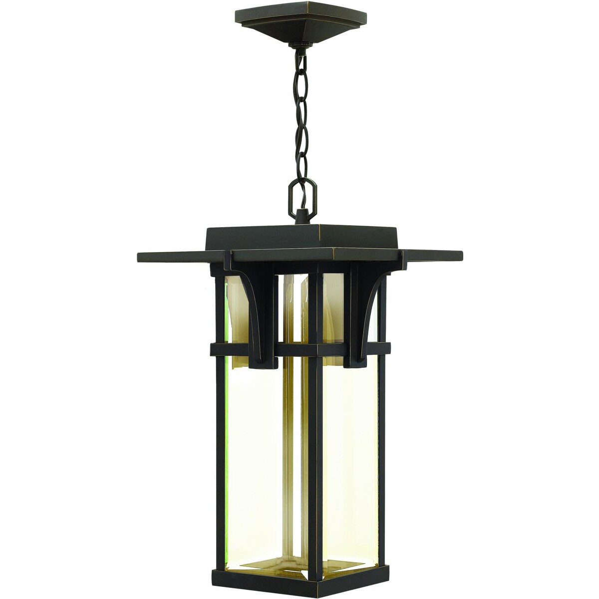 Hinkley Lighting Manhattan One Light 19-Inch LED Outdoor Hanging Lantern W/ Clear Glass