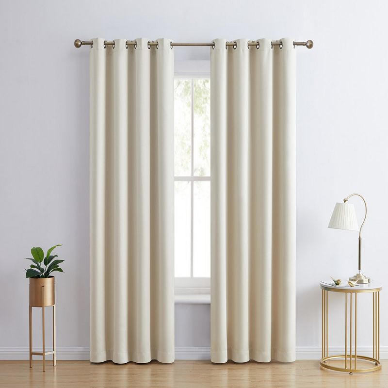 THD Lawrence 100% Blackout Grommet Window Curtain Panels Total Privacy and Energy Efficiency - Set of 2