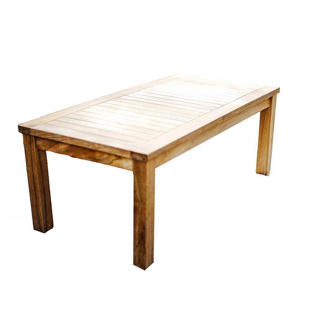 Laurel Teak Rectangle Outdoor Coffee Table