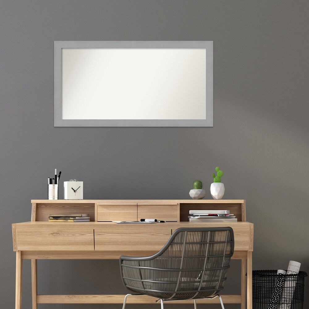 Choose Your Custom Size  23 in short side  Brushed Nickel Framed Bathroom Vanity Wall Mirror