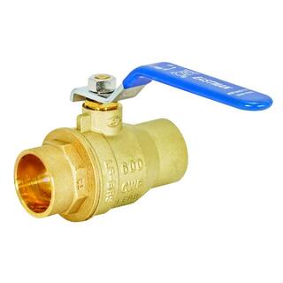 EASTMAN 1 in. x 1 in. Brass Sweat C x C Full Port Ball Valve 20065LF