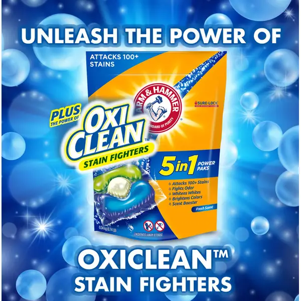 Arm and Hammer 24-Count Plus OxiClean 5-in-1 Power Paks