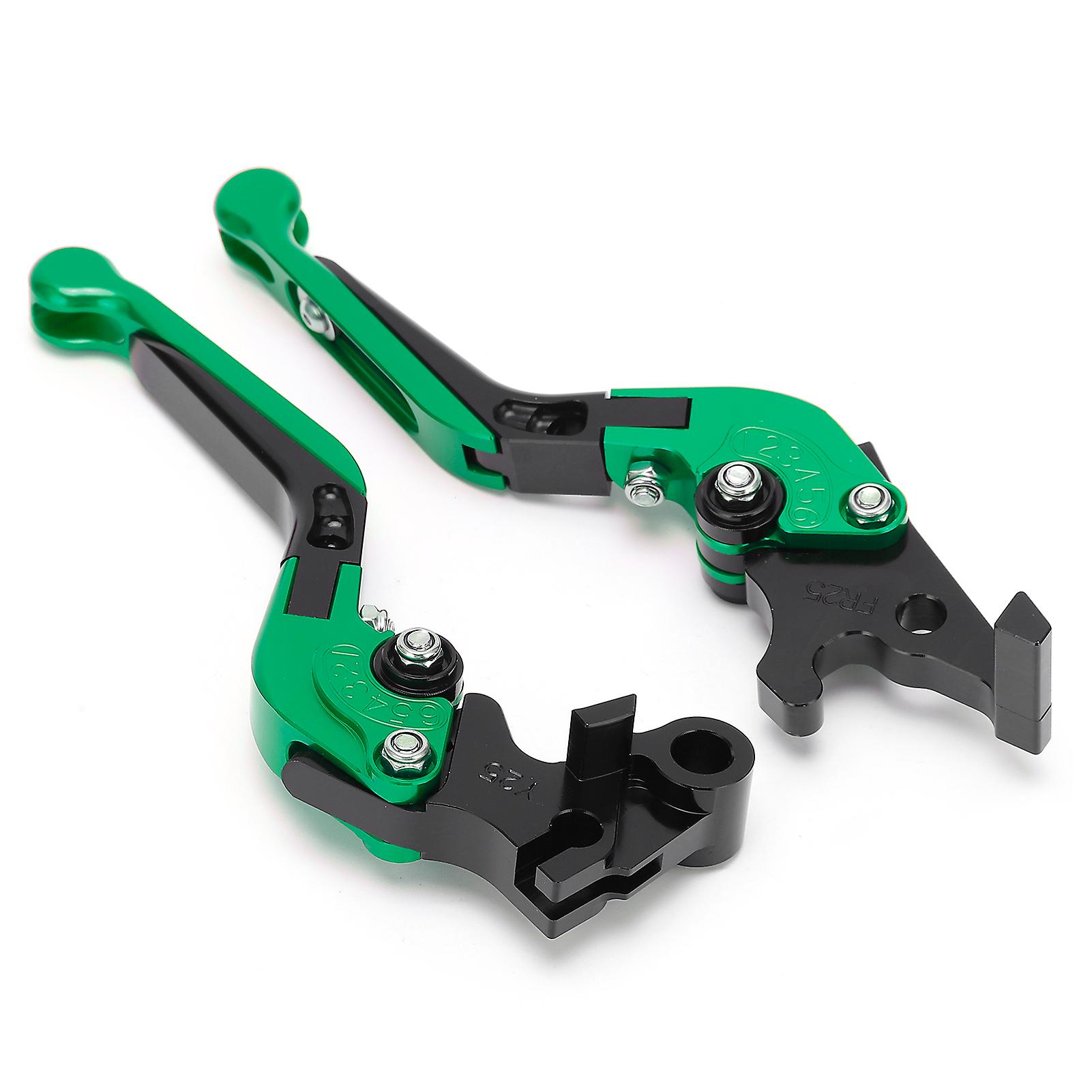 Adjustable Brake Clutch Levers Cnc Aluminum Alloy Replacement For Yamaha Mt25 Mt03 R25 R3green