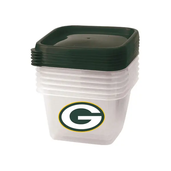 NFL Green Bay Packers Square Food Storage Containers