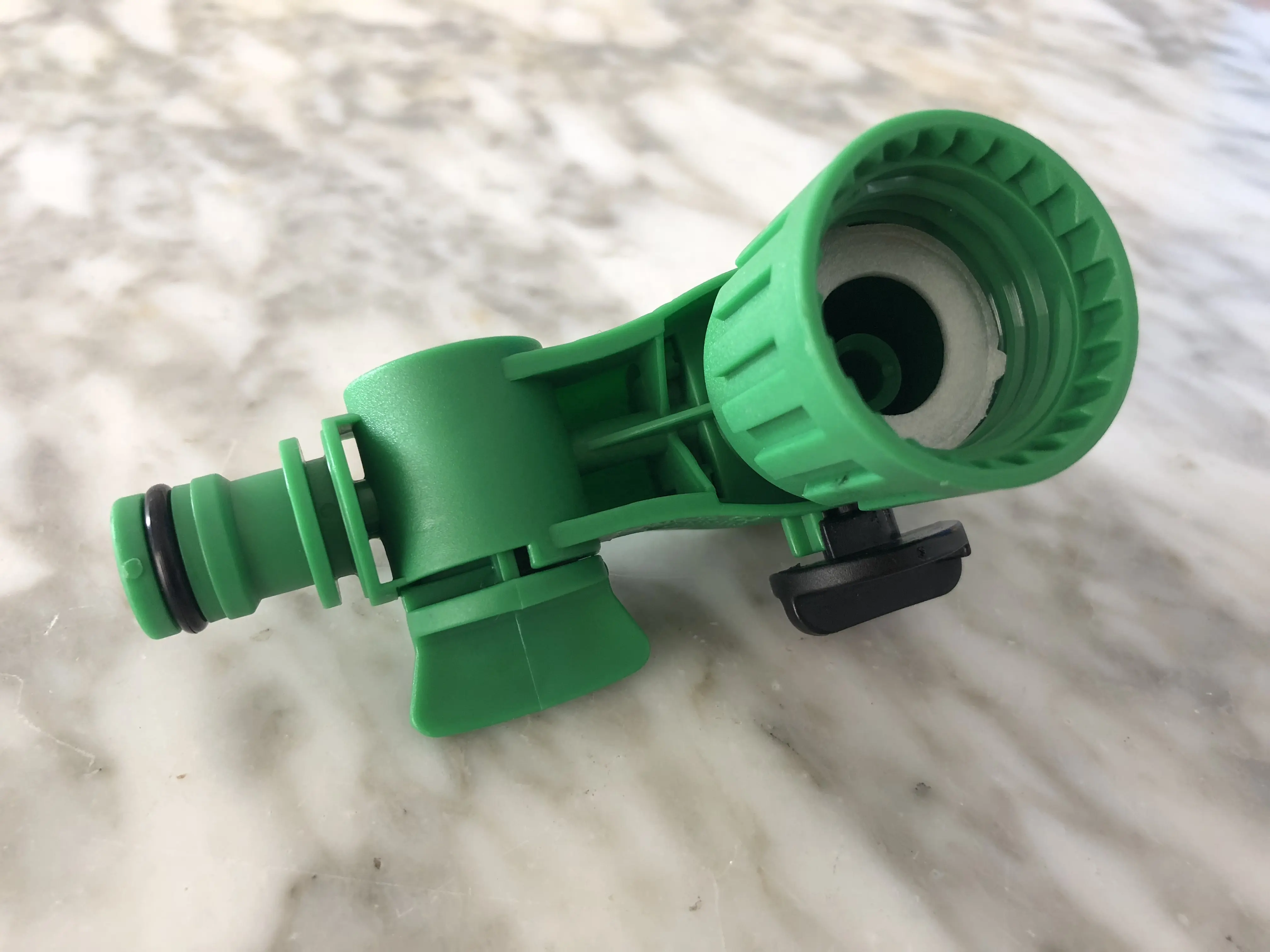 Insecticide garden hose end sprayer attachment