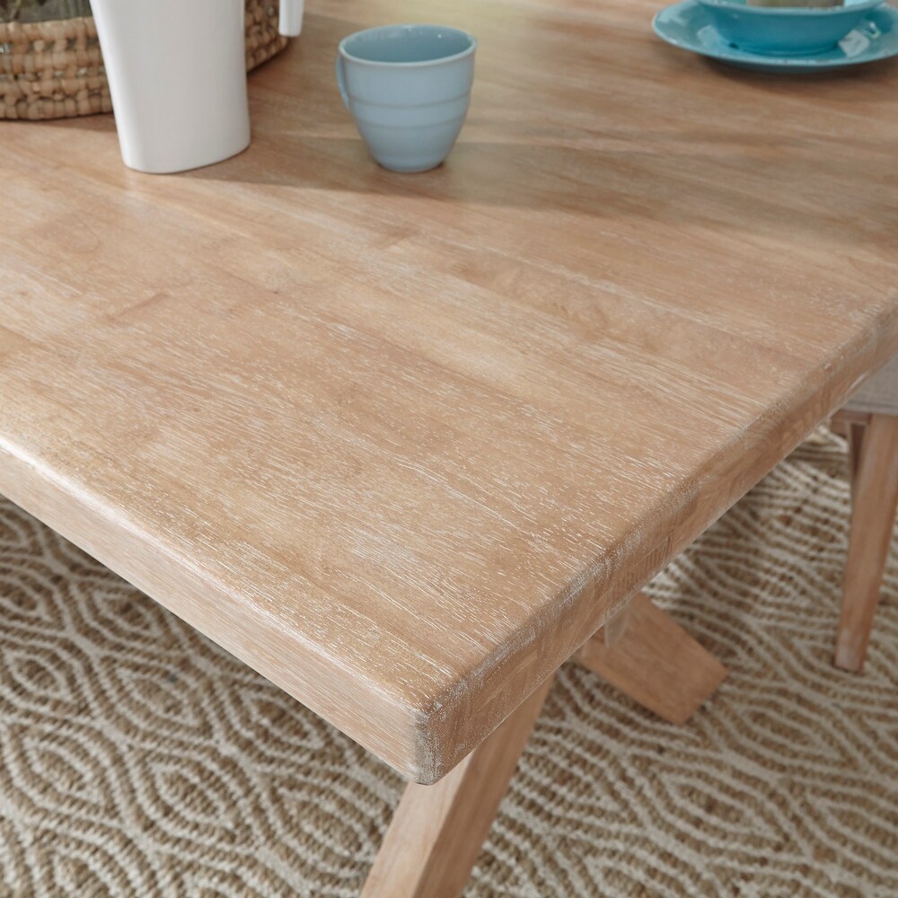 Homestyles Cambridge Off White Wood Dining Table   60\