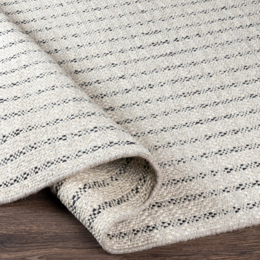 Reliance Striped Wool Grey Rug