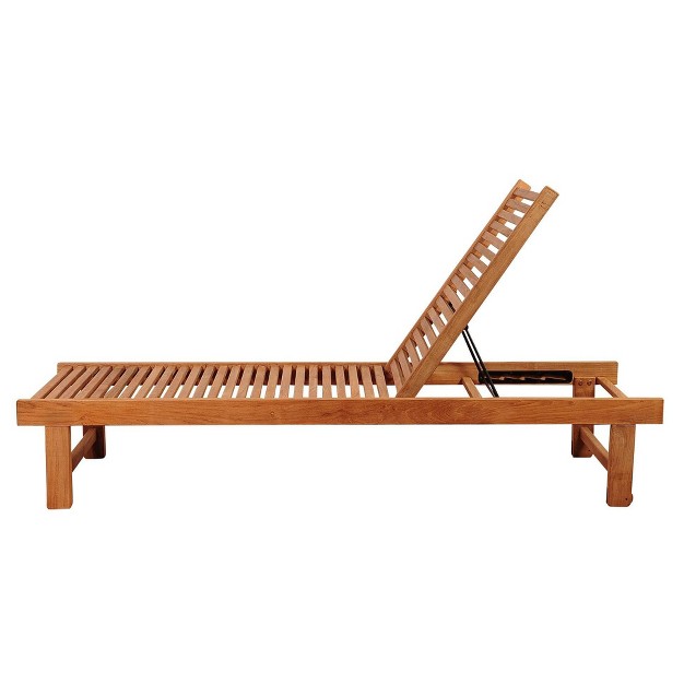 Nias Patio Teak Wood Patio Chaise Lounge Chair International Home Miami