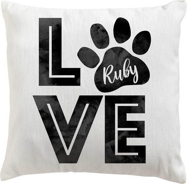 Custom Personalization Solutions Love my Pooch Personalized Throw Pillow