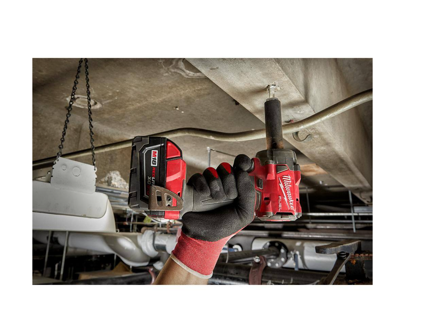 Milwaukee 2855-20-49-16-2854 M18 FUEL Gen-2 18V Lithium-Ion Brushless Cordless 1/2 in. Compact Impact Wrench with Friction Ring and Boot