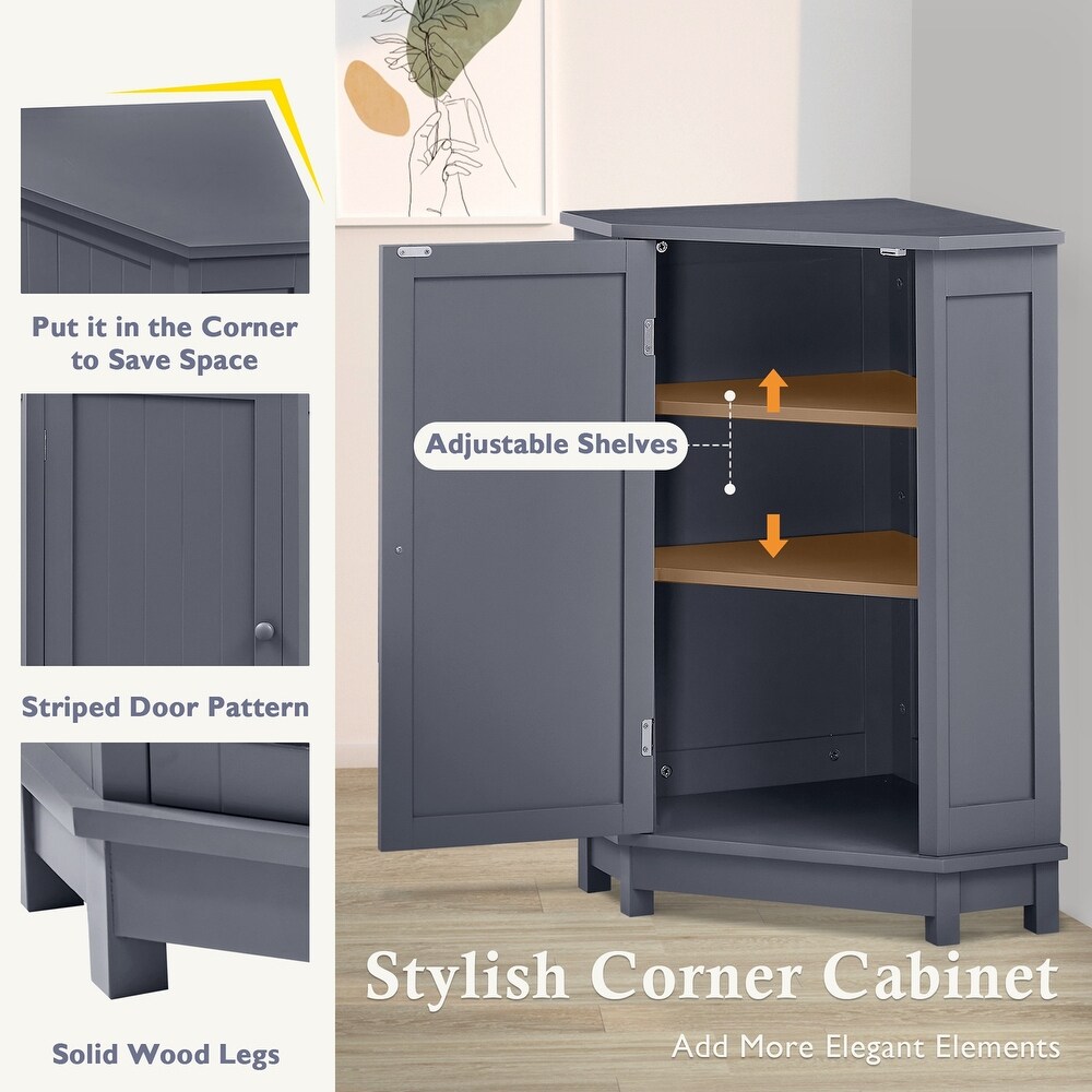 Bathroom Triangle Corner Storage Cabinet