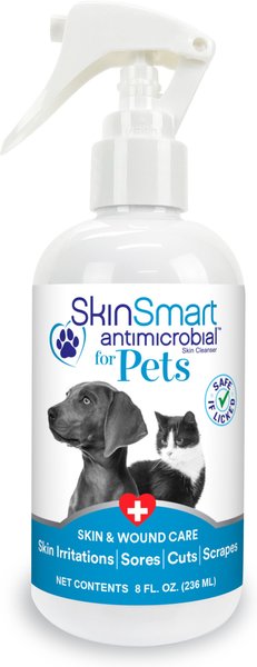 SkinSmart Antimicrobial Skin and Wound Care Cat and Dog Spray， 8-oz bottle