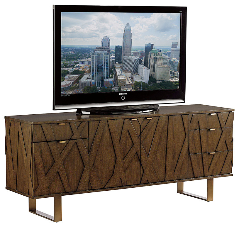 Ellison Media Center   Contemporary   Entertainment Centers And Tv Stands   by Lexington Home Brands  Houzz