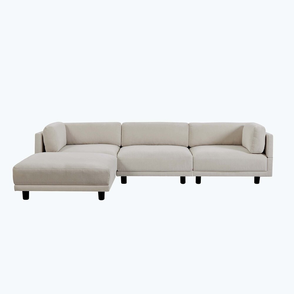 Upholstery Convertible Sectional Sofa L Shaped Couch with Reversible Chaise