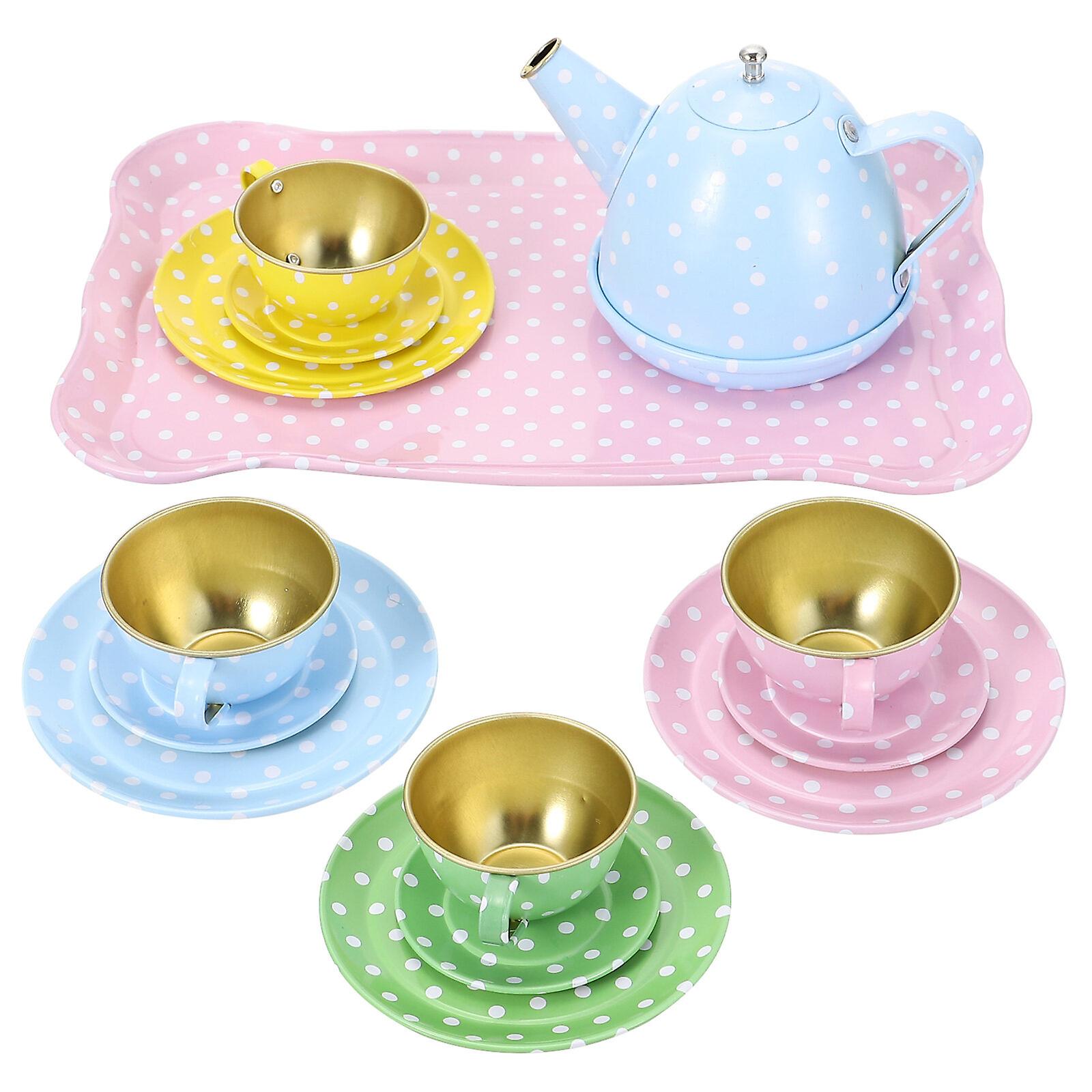 1 Set/15pcs Mini Tea Ware Simulation Kitchen Kit Funny Children Toy Tea Kit