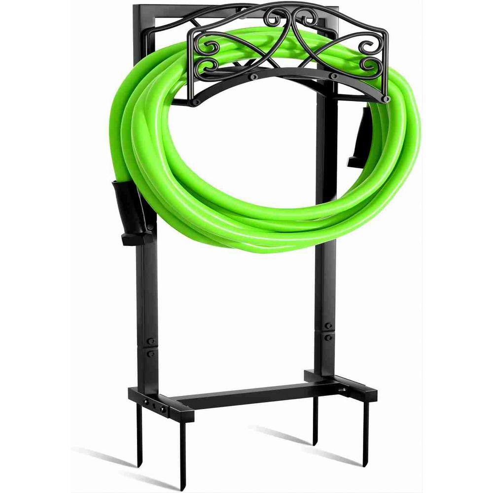 Cubilan Garden Hose Holder Thick Metal Hose Stand Freestanding Hose Holders Detachable Water Hose Stand Decorative B0BQ6FKFY1