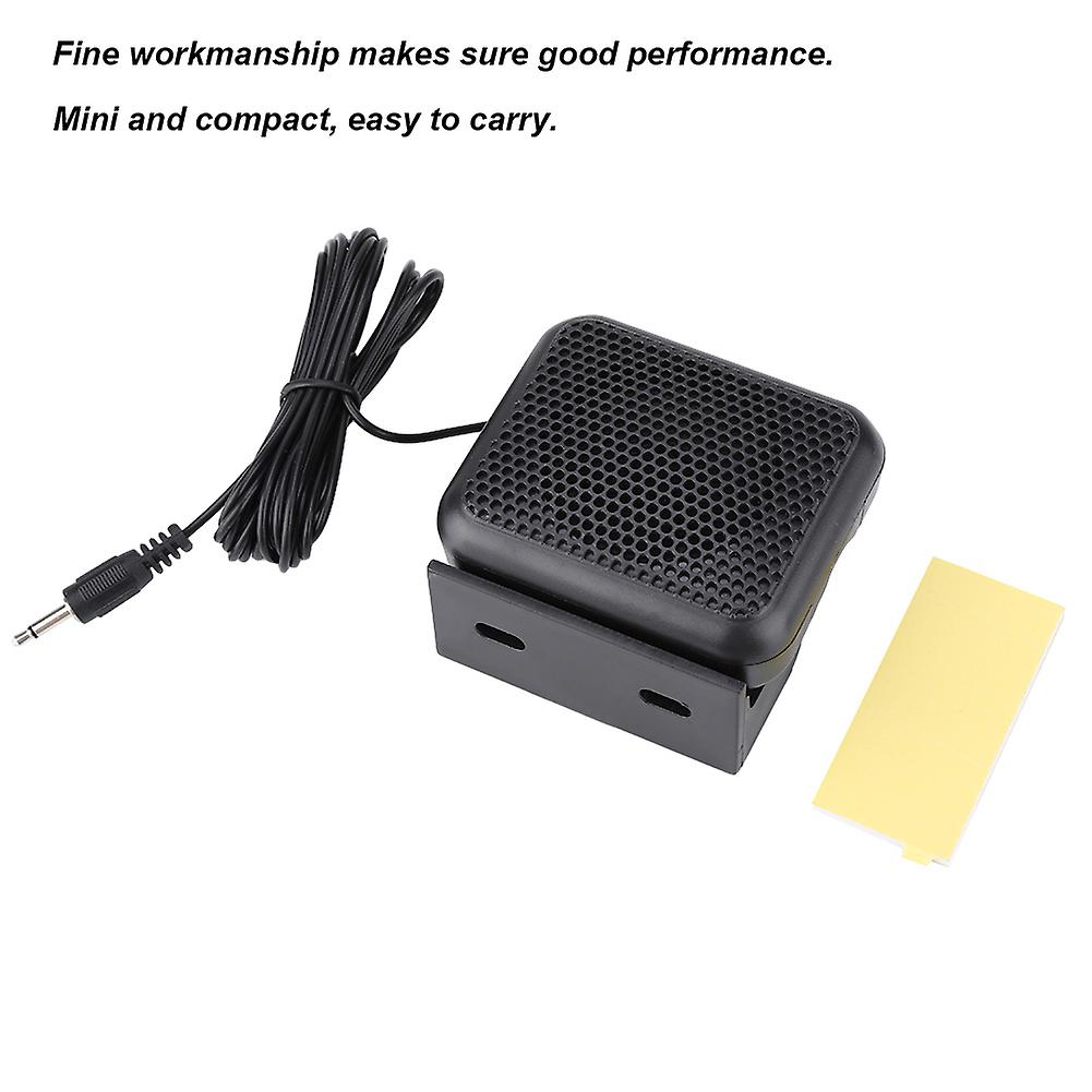 Nsp-100 Mini External Speaker Mobile Radio Microphone For Kenwood Yaesu Icom Ham Car Radios