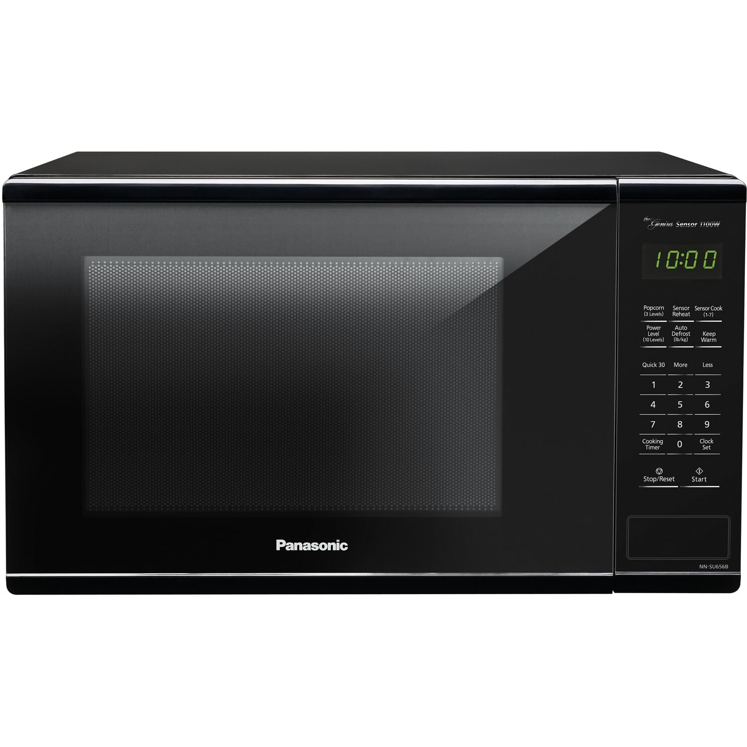 Panasonic Genius Sensor 1.3-Cu. Ft. 1100W Countertop Microwave Oven in Black