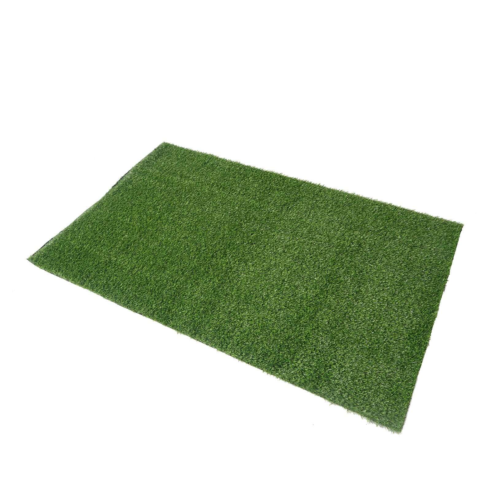 Green Artificial Grass Carpet Rug Indoor Outdoor Synthetic Garden Mat Landscape Turf Lawn 5ftx3ft