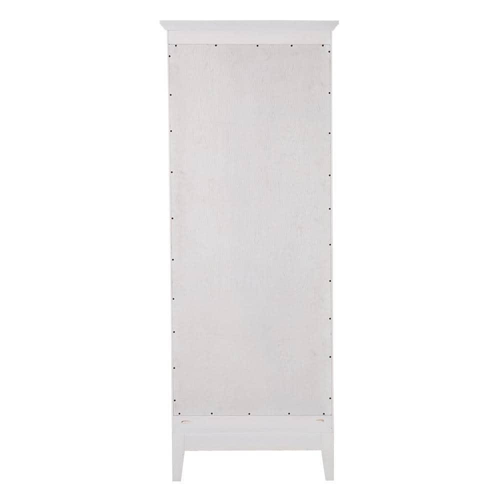 Home Decorators Collection Chennai 25 in W Linen Cabinet in White Wash