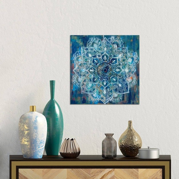 Mandala In Blue Ii By Danhui Nai Unframed Wall Canvas Icanvas