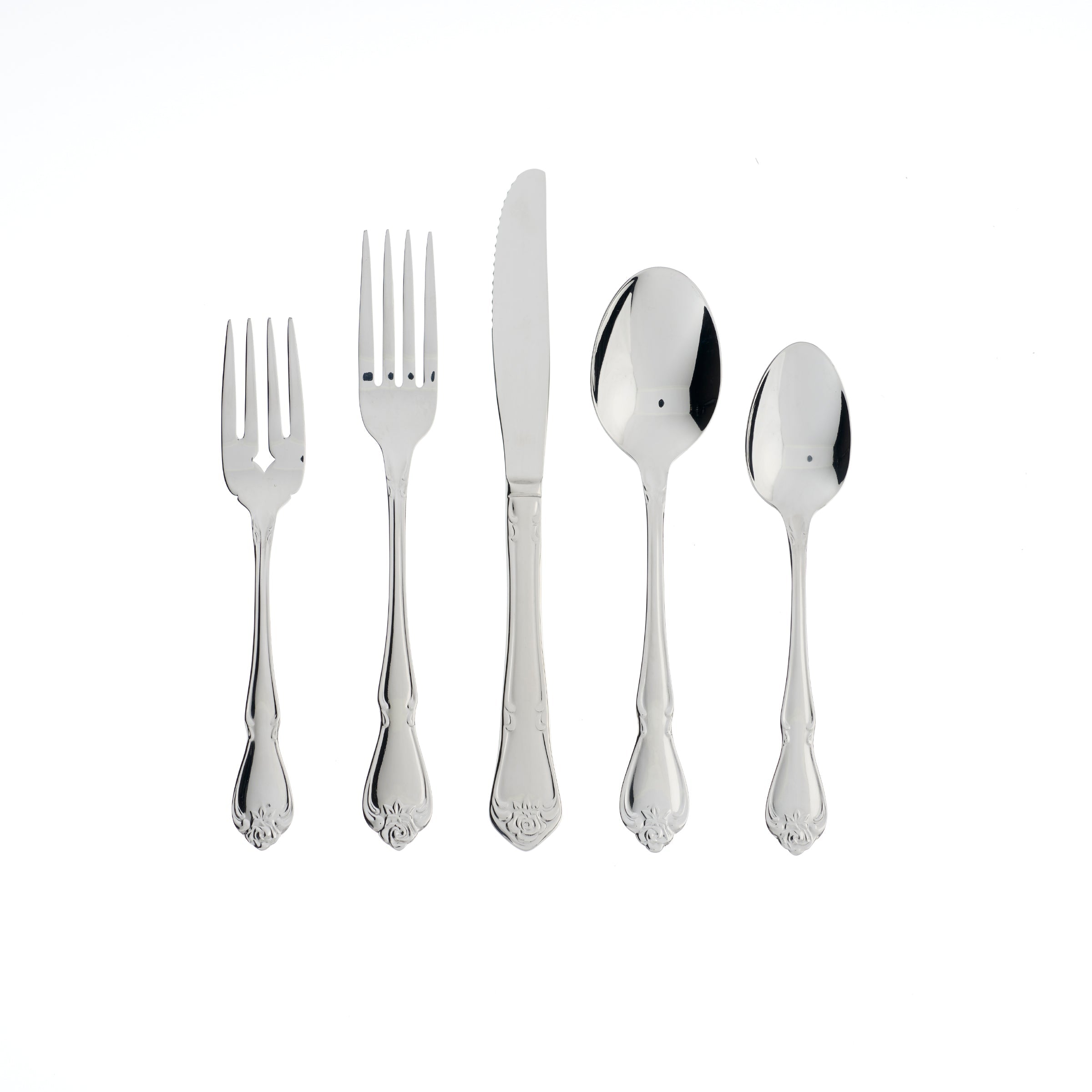 True Rose 20 Piece Everyday Flatware Set