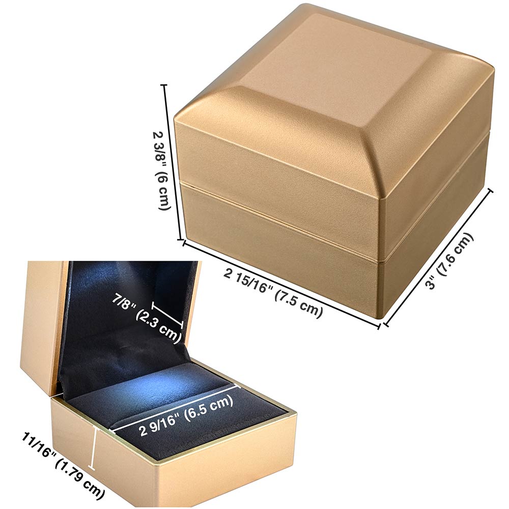 Yescom Engagement Ring Box with Light