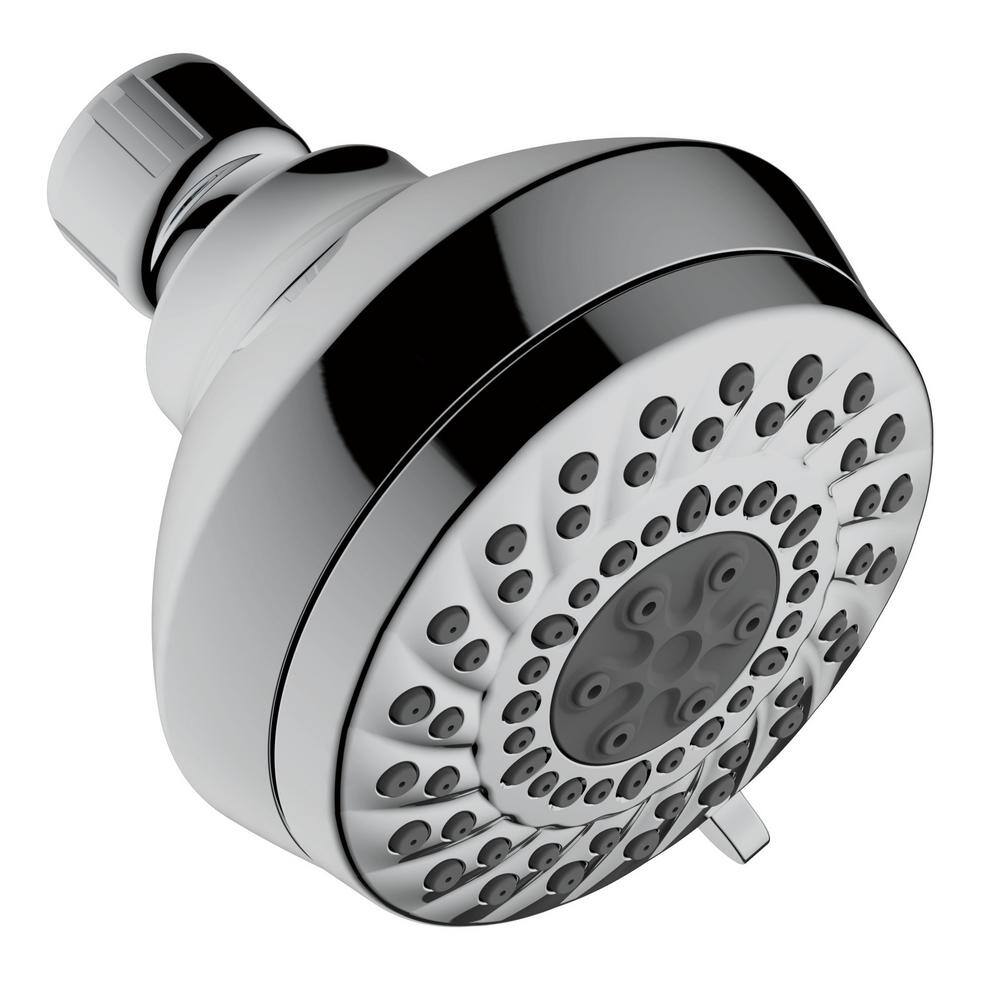 Delta 3-Spray Patterns 1.75 GPM 3.63 in. Wall Mount Fixed Shower Head in Chrome 75301