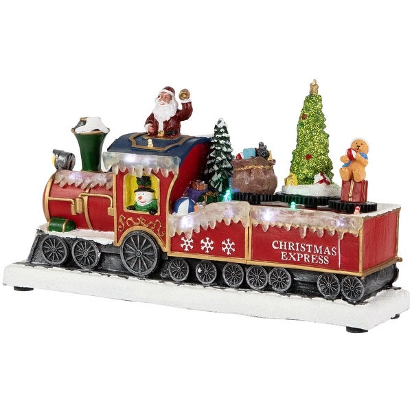 12 LED Animated and Musical Toy Shop Train Christmas Village Display