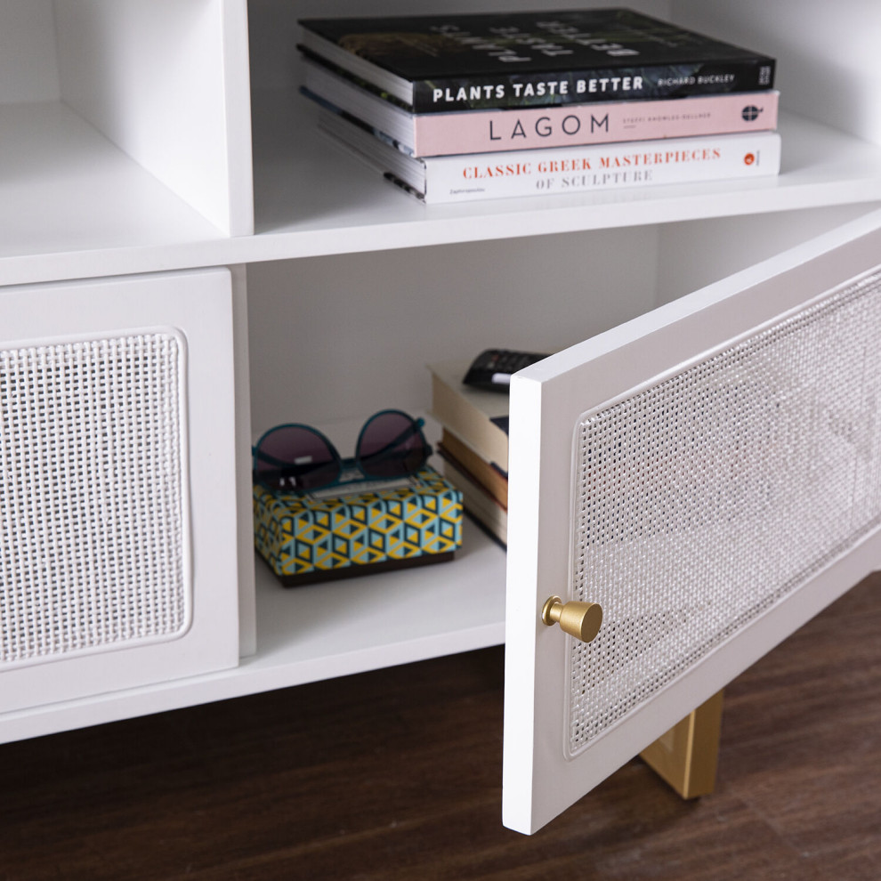 Mursley Media Console   Contemporary   Entertainment Centers And Tv Stands   by HedgeApple  Houzz