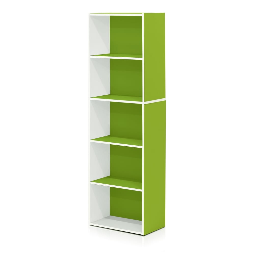Porch   Den Hollygrove Reversible Color 5 tier Open Shelf Bookcase