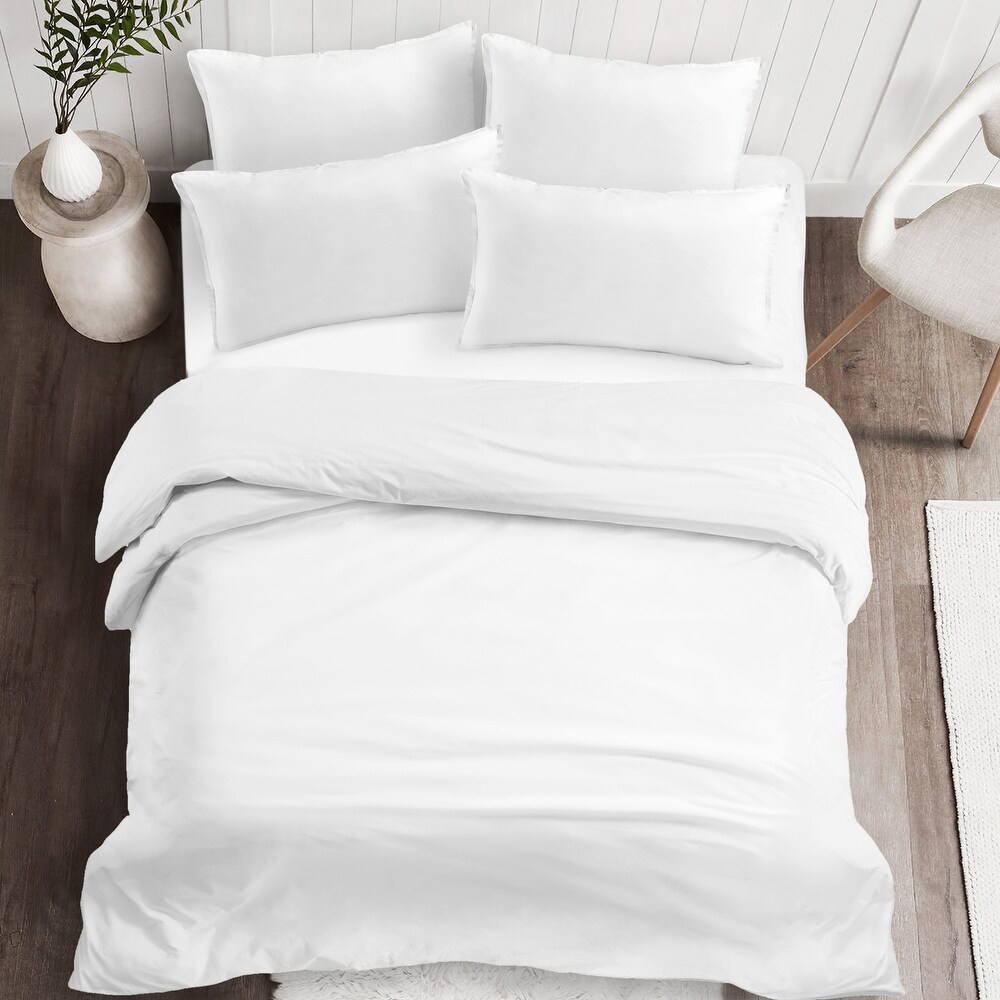 St Anne Pure White Coverlet and Pillow Sham(s) Set