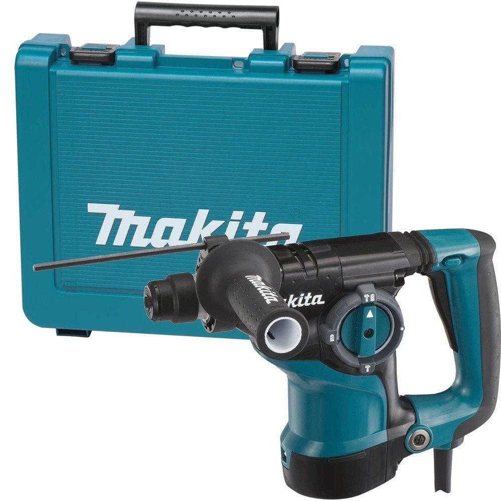 Makita 7 Amp 1-1/8 in. Corded SDS-Plus Concrete/Masonry Rotary Hammer Drill with Side Handle and Hard Case HR2811F