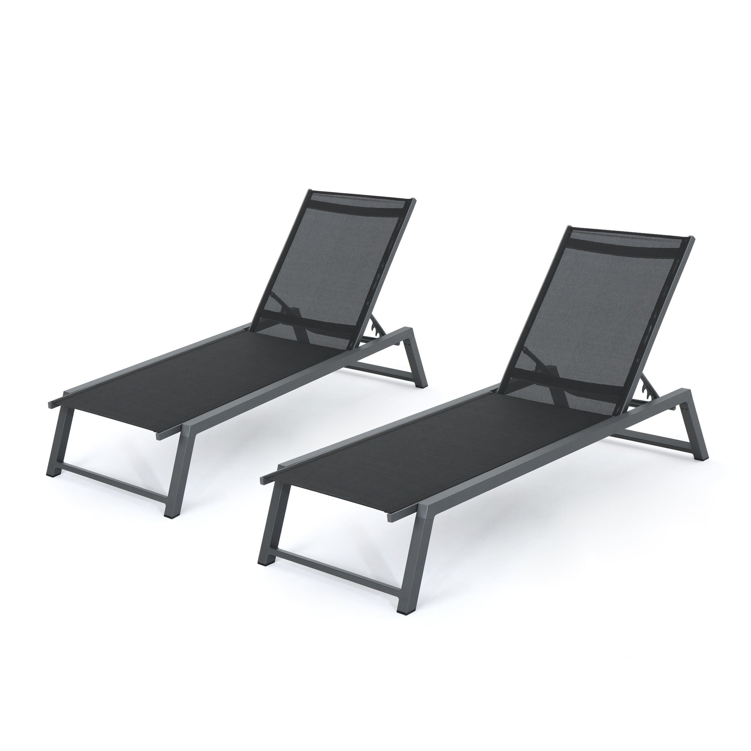 Mesa Outdoor Chaise Lounge with Finished Aluminum Frame