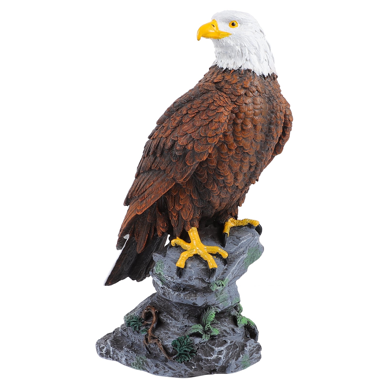 Nuolux Eagle Eagle Ornament Sculptures Simulation Adornment Bald Resin Garden Statue Lifelike Imitation Decoration American