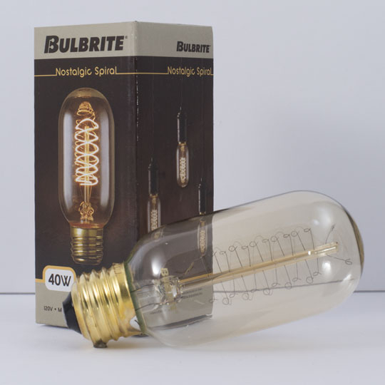 Bulbrite Incandescent T14 Medium Screw (E26) 40W D...