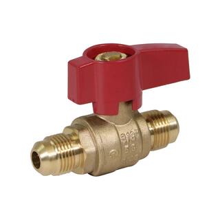 The Plumber's Choice 12 in. Flare x 12 in. Flare Brass Gas Ball Valve LxLGAS1212