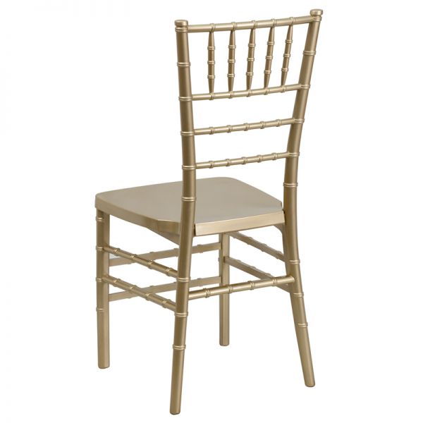 Flash Furniture PREMIUM Series Gold Resin Stacking Chiavari Chair