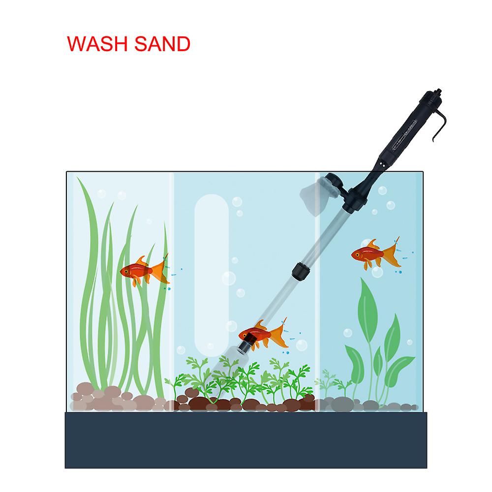 Fish Tank Pipe Suction Filter Electric Water Pump Gravel Cleaner