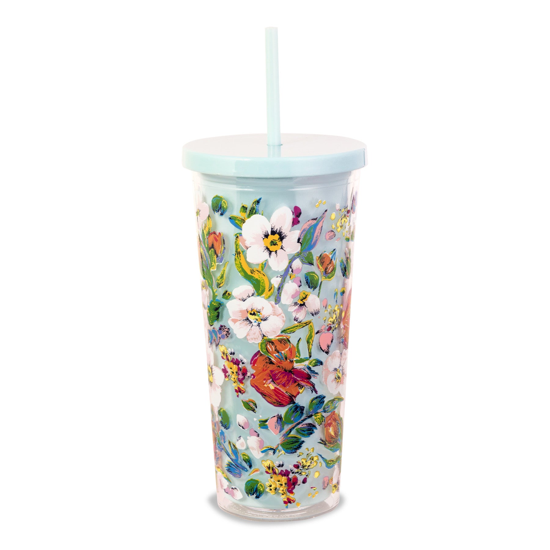 Double Wall Tumbler with Straw