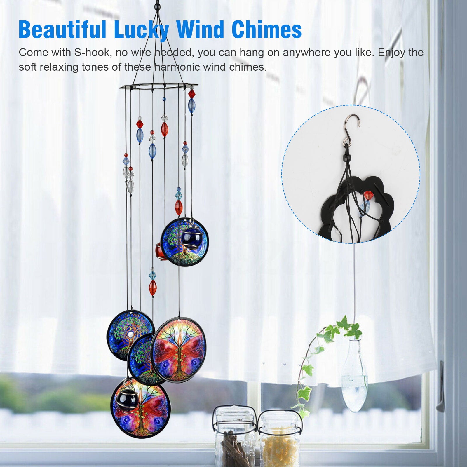 Wind Chimes Outdoor， EEEkit 17