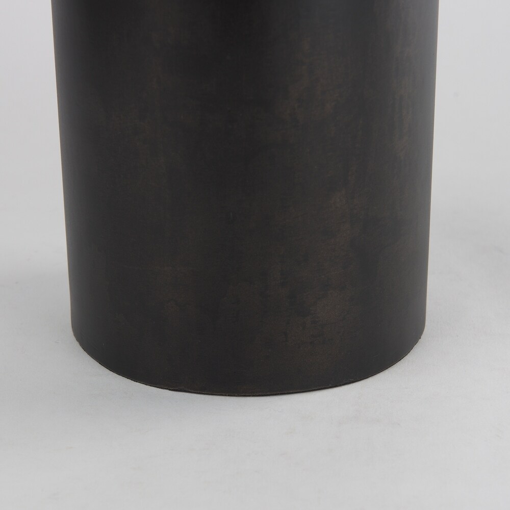 Aubrey Large Black Iron Flower Vase