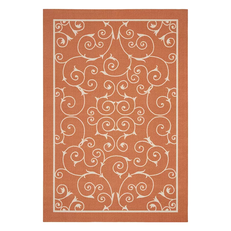 Nourison Home and Garden Scroll Indoor Outdoor Rug