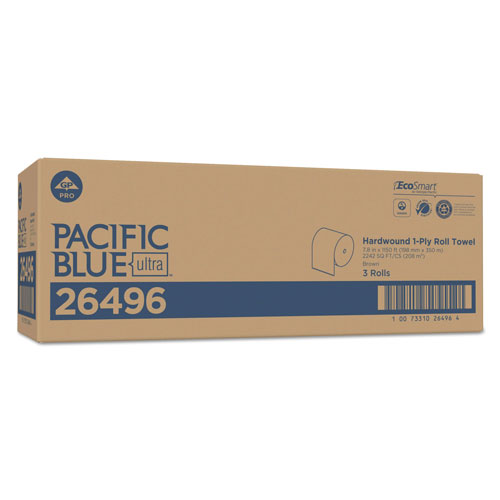 Georgia Pacific Pacific Blue Ultra Paper Towels | Natural， 7.87 x 1150 ft， 3 Roll