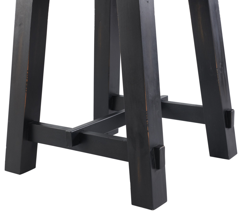 Adam 21 quotSolid Wood Side Table   Industrial   Side Tables And End Tables   by Homesquare  Houzz