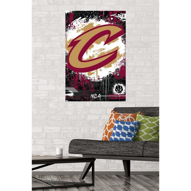 Trends International Nba Cleveland Cavaliers Maximalist Logo 23 Unframed Wall Poster Prints